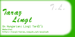 taraz lingl business card